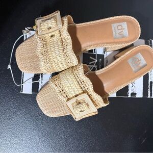DV by Dolce Vita Tan Woven Mules